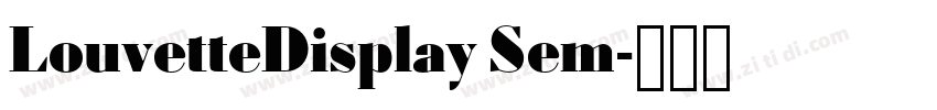 LouvetteDisplay Sem字体转换